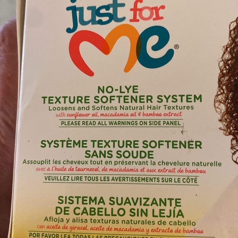 3/$20.  Just For Me No Lye Texture Softener System - Picture 10 of 12